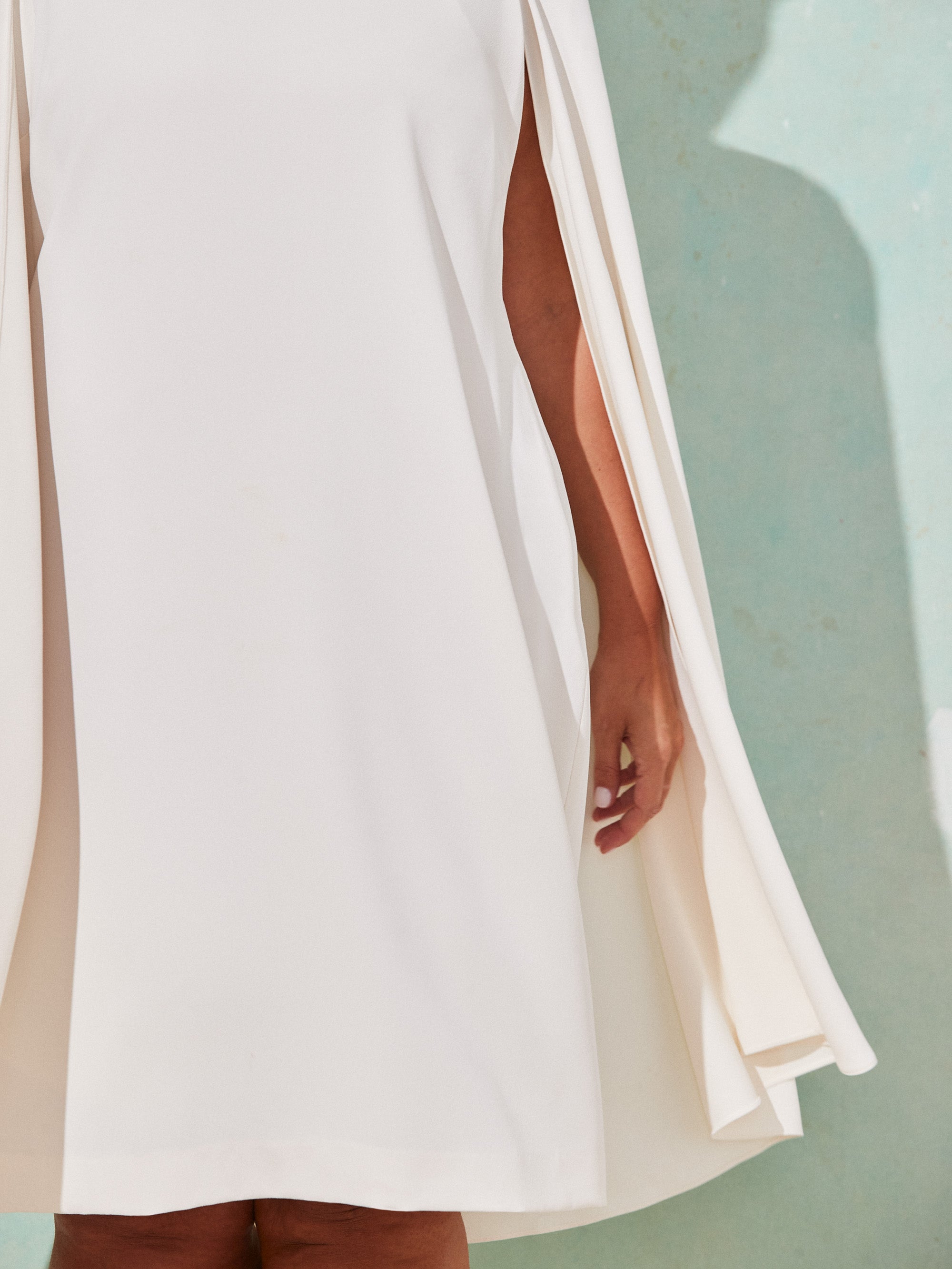 Ivory Cape Dress