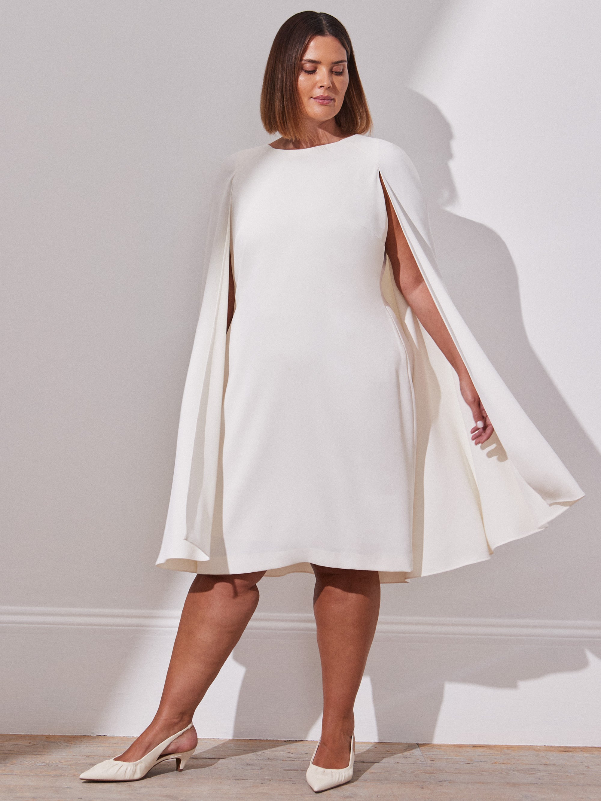 Ivory Cape Dress