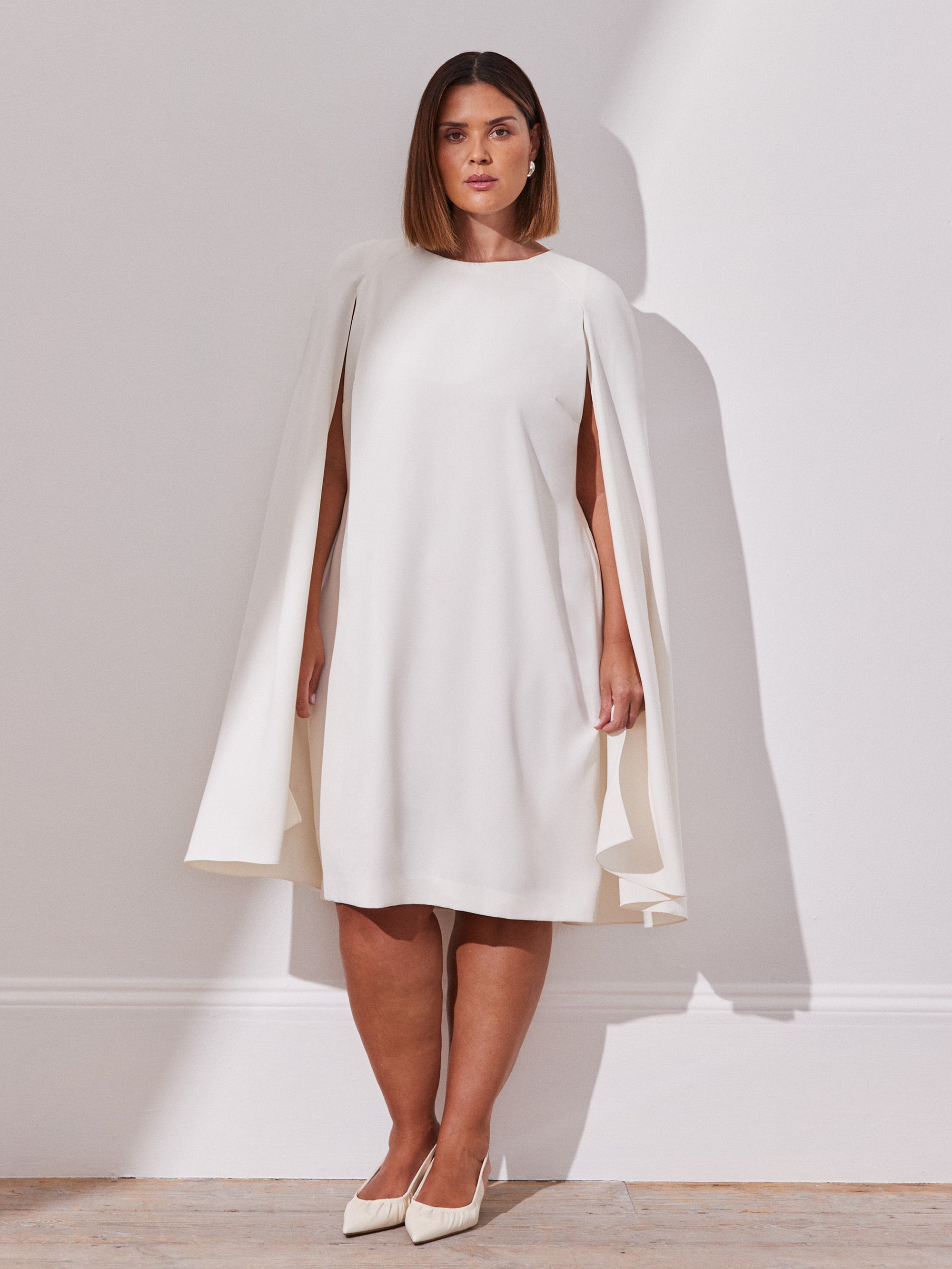 Ivory Cape Dress