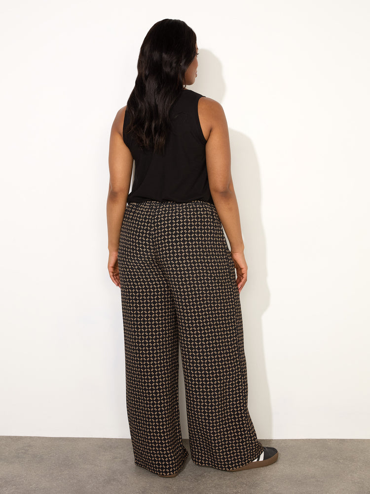 Geo Print Drawstring Trouser