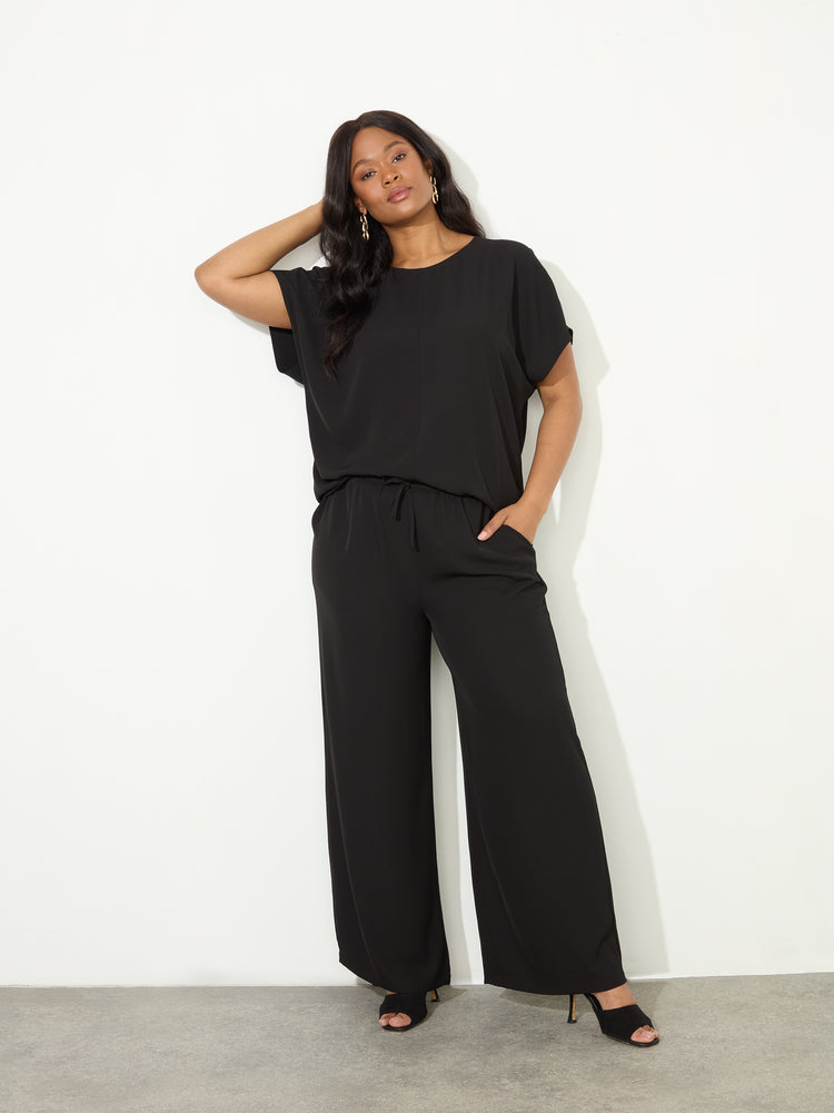 Black Wide Leg Trouser