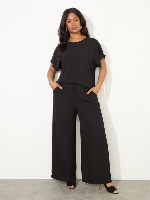 Black Wide Leg Trouser