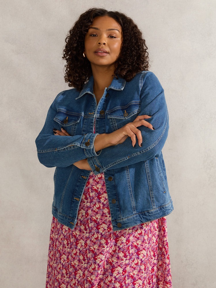 Mid Blue Denim Jacket