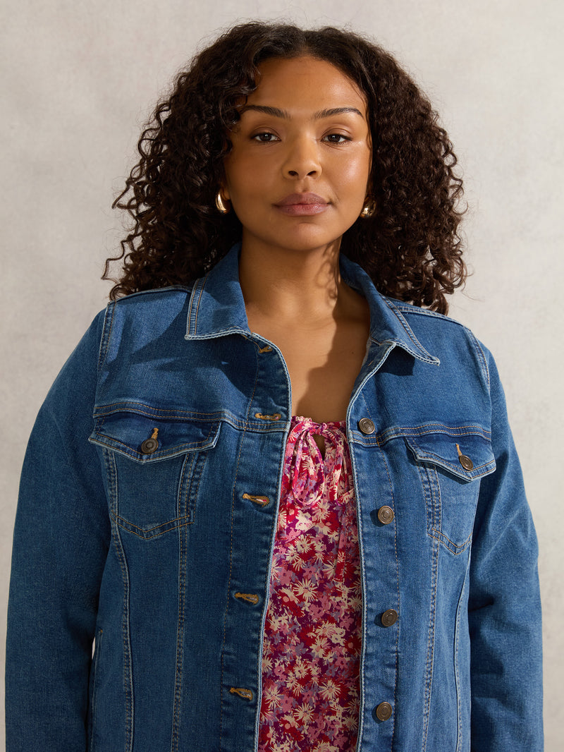 Mid Blue Denim Jacket