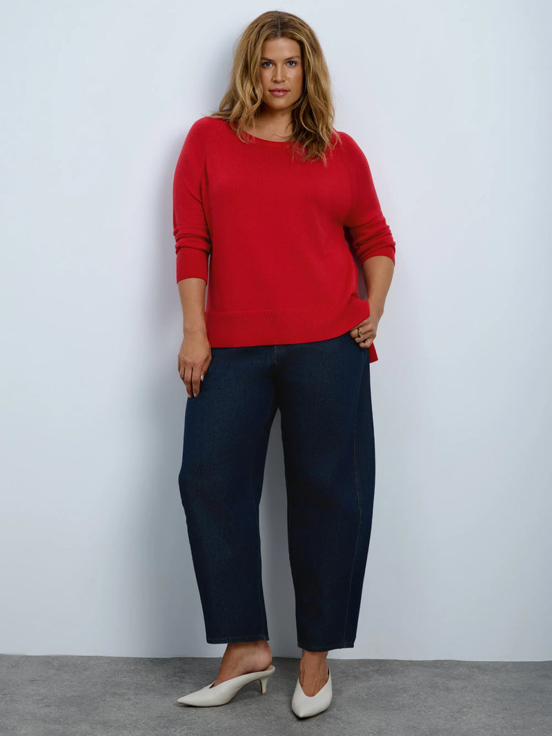 Red Cashmere Blend Jumper