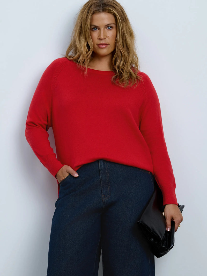 Red Cashmere Blend Jumper