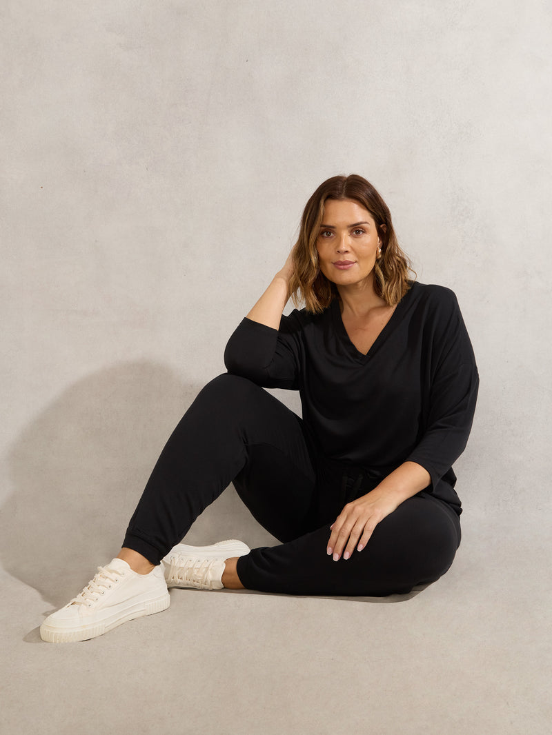 Black Lightweight Supersoft Jogger