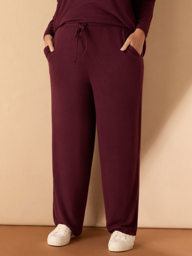 Burgundy Supersoft Trouser