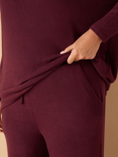 Burgundy Supersoft Trouser