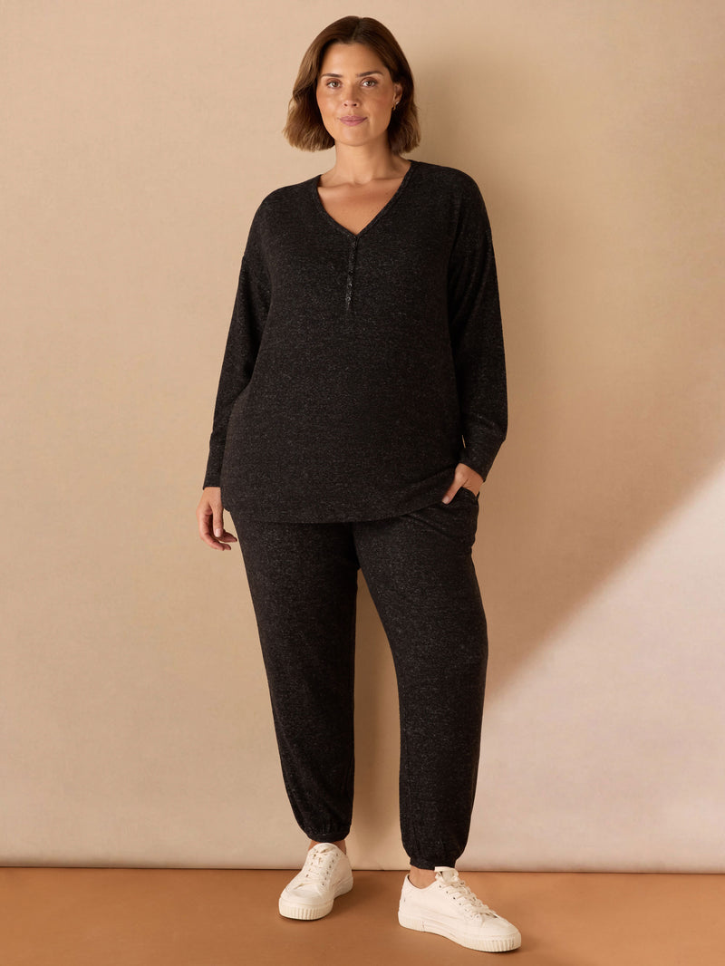 Grey Tapered Supersoft Joggers