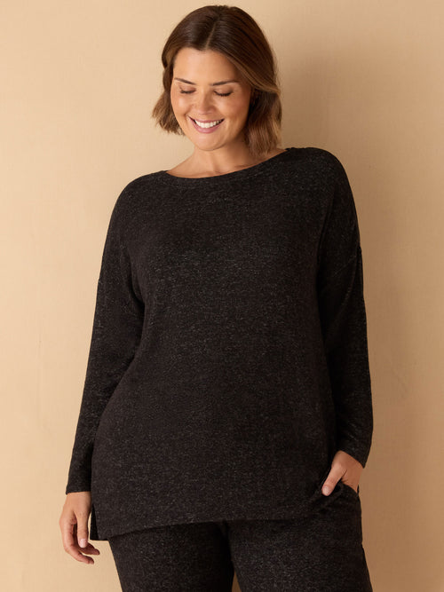 Grey Supersoft Round Neck Jumper