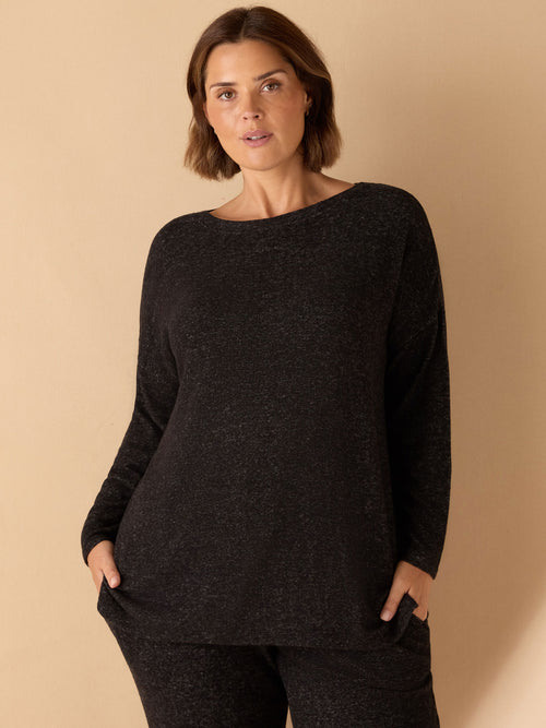 Grey Supersoft Round Neck Jumper