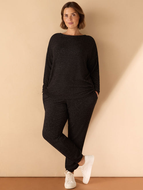 Grey Supersoft Round Neck Jumper