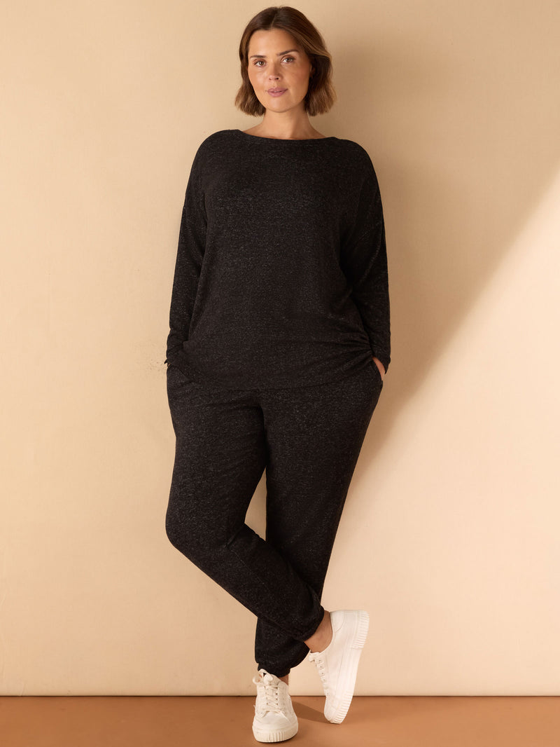 Grey Supersoft Round Neck Jumper