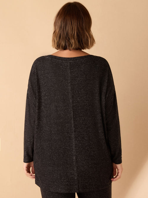 Grey Supersoft Round Neck Jumper