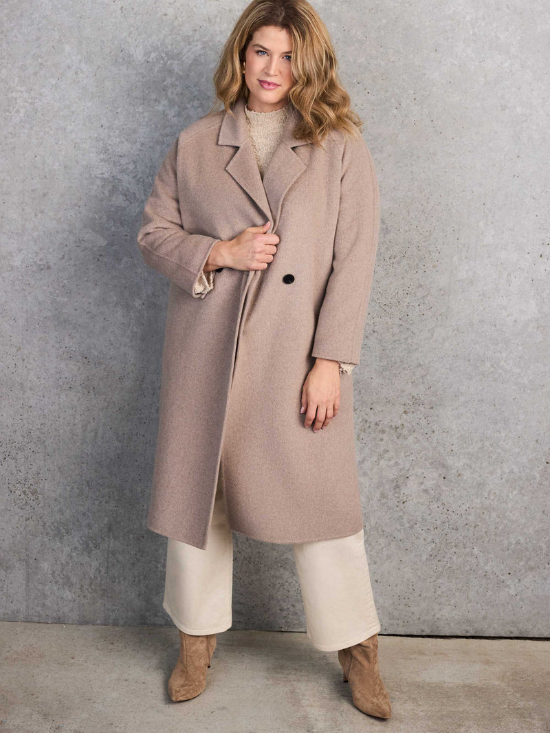 Oatmeal Double Faced Coat
