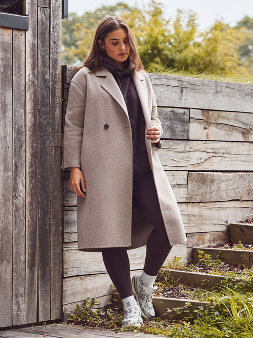 Oatmeal Double Faced Coat
