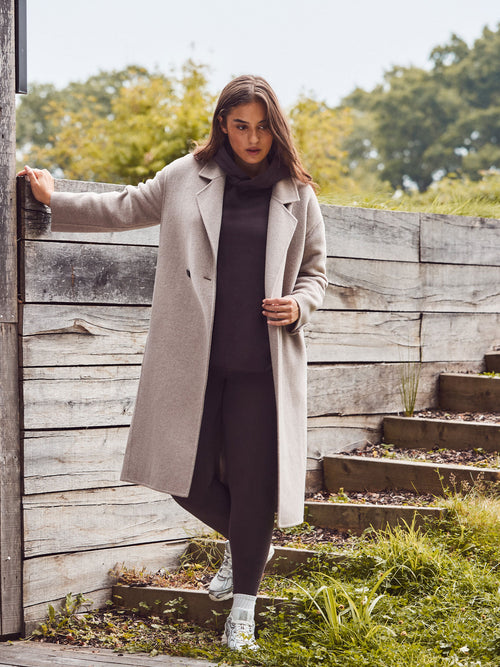 Oatmeal Double Faced Coat