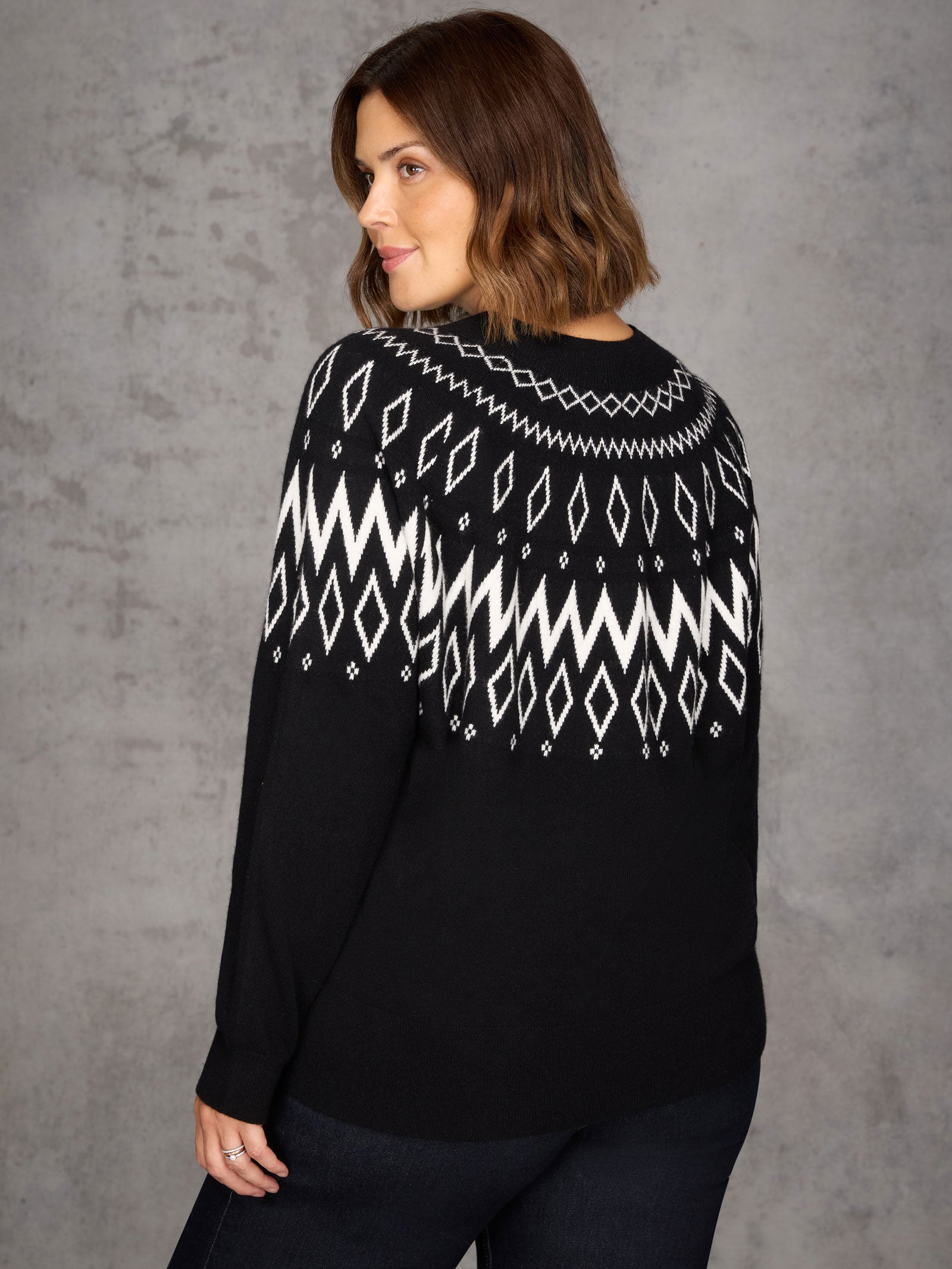 Black Fairisle Jumper