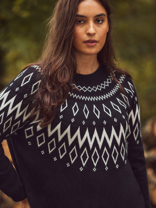 Black Fairisle Jumper