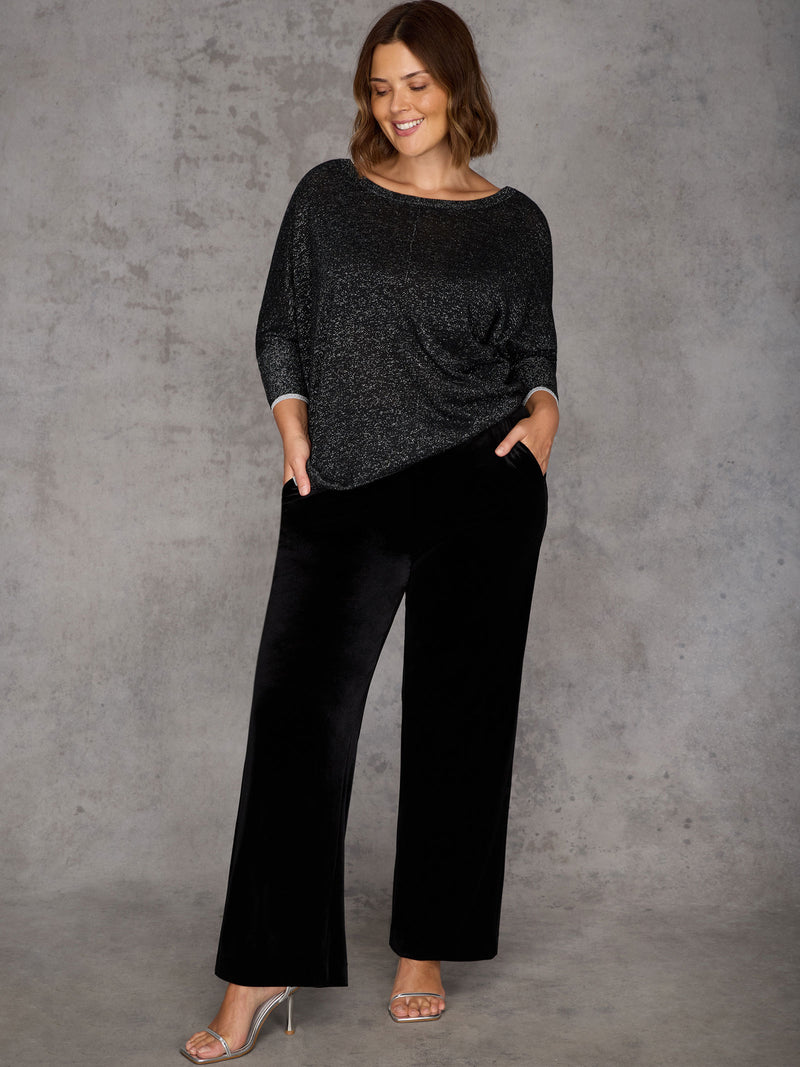 Black Sparkle Knit Jumper