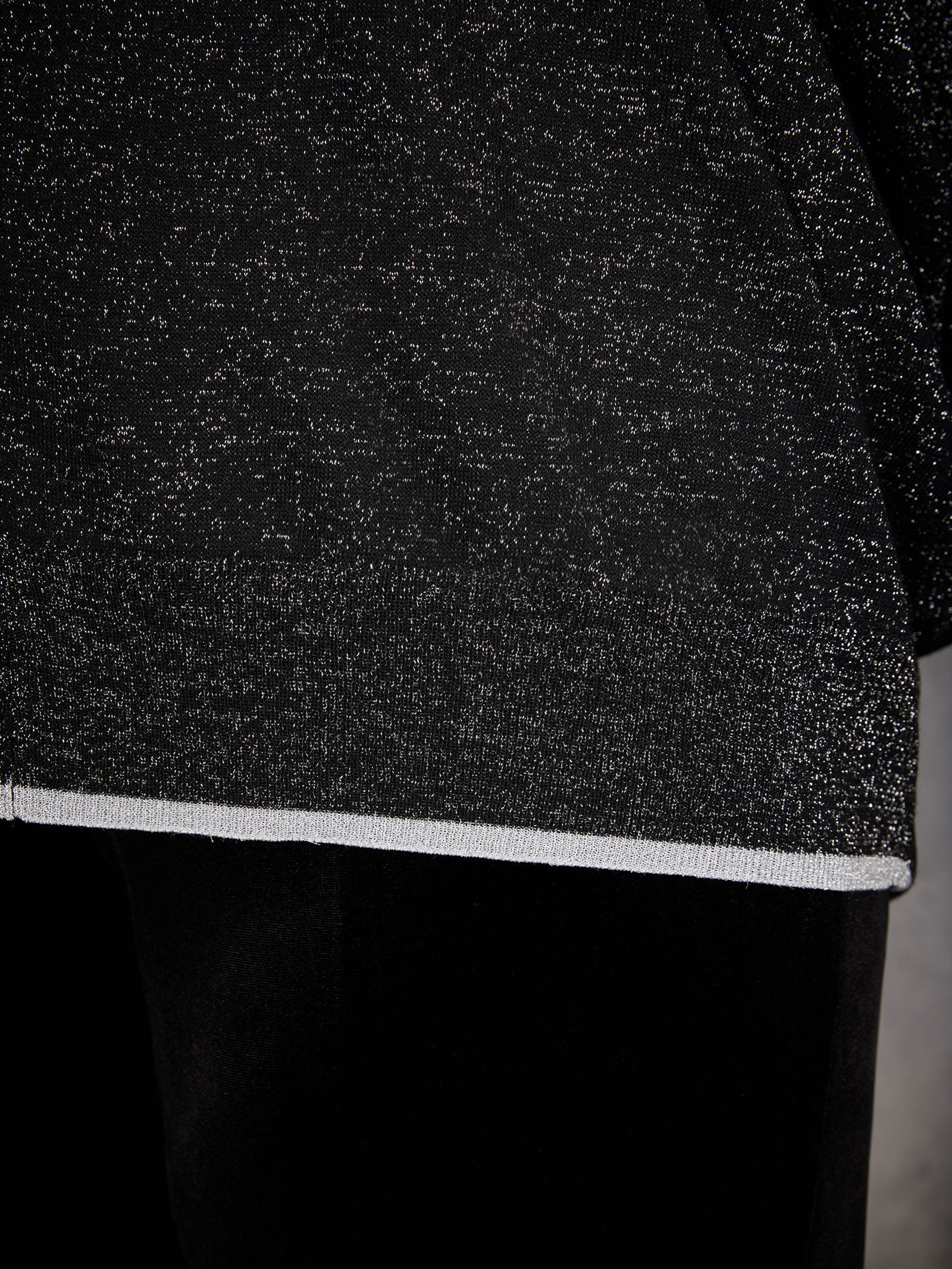 Black Sparkle Knit Jumper