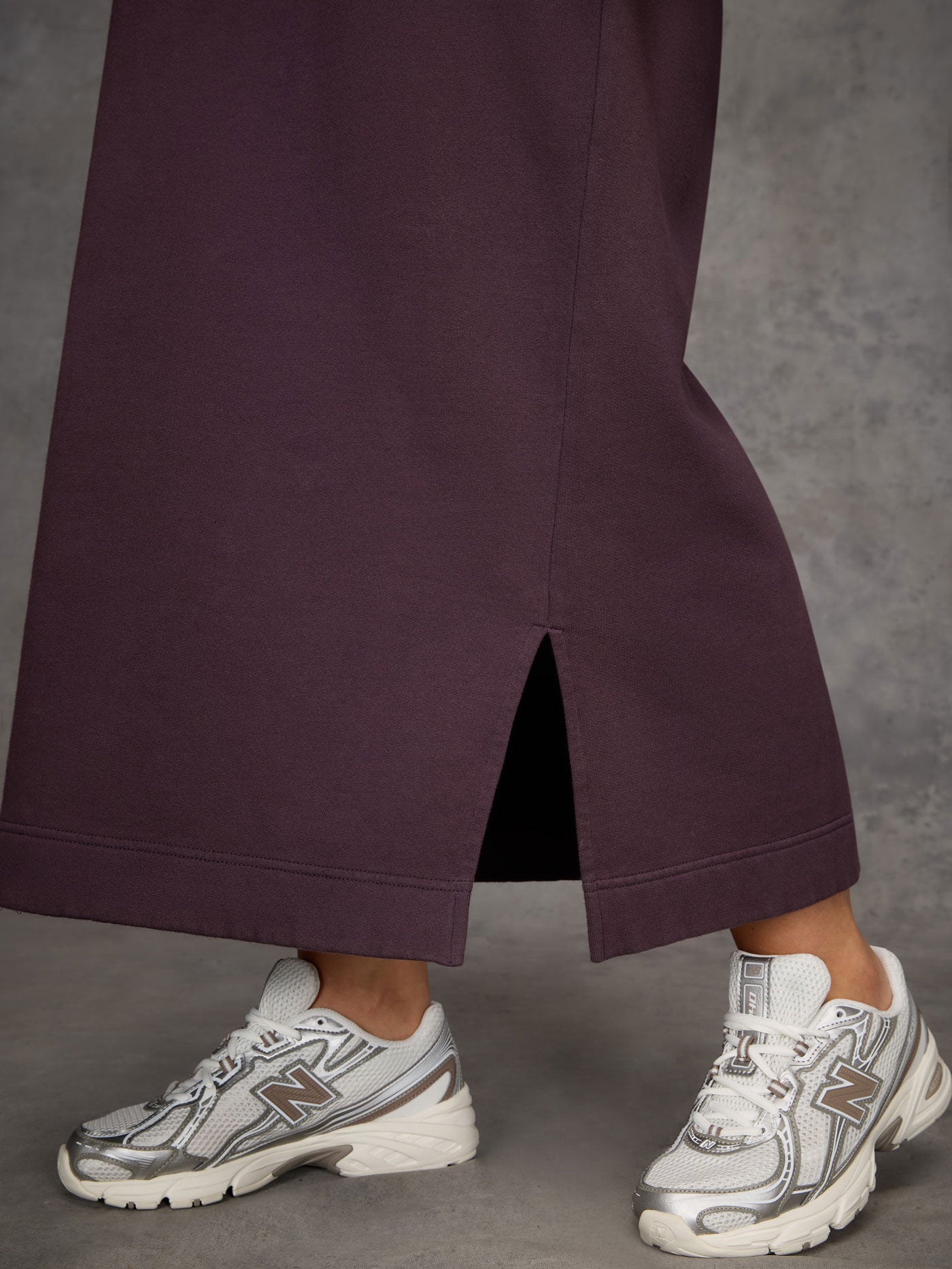 Purple Sweatshirt Dress