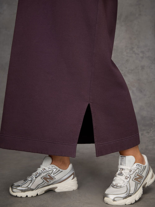 Purple Sweatshirt Dress