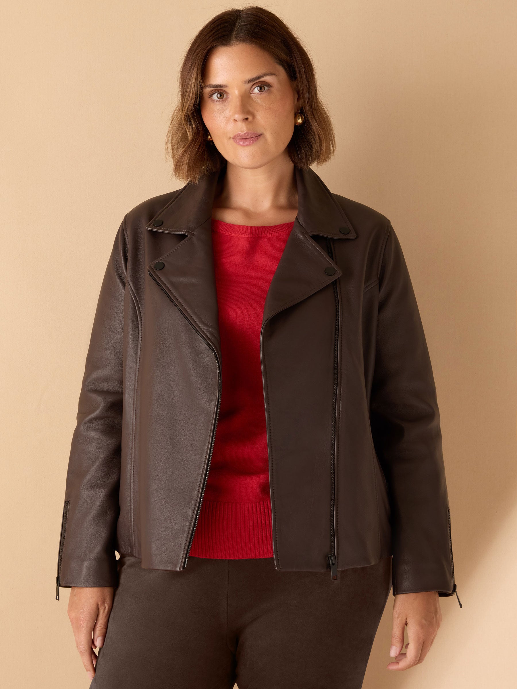 Chocolate Leather Jacket