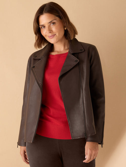 Chocolate Leather Jacket
