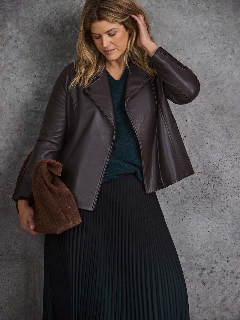 Chocolate Leather Jacket