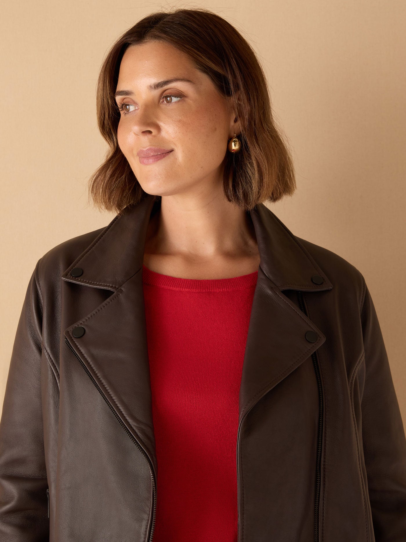 Chocolate Leather Jacket