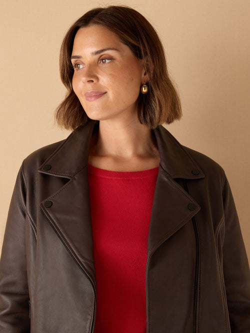 Chocolate Leather Jacket