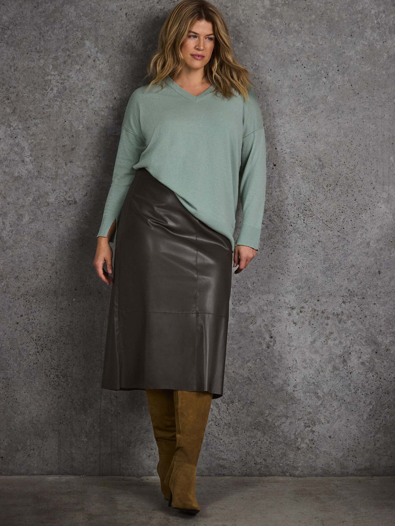 Sage V Neck Knit Jumper