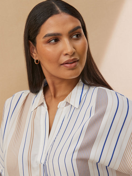 White Multi Stripe Chuck - On Shirt