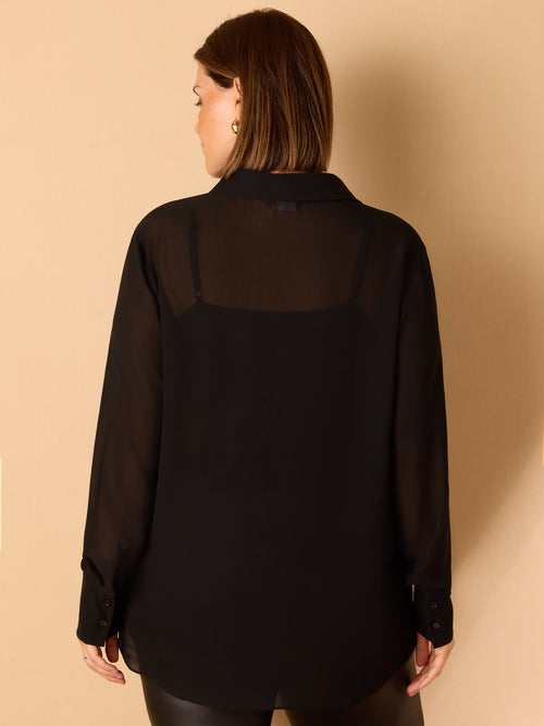 Black Patch Pocket Shirt