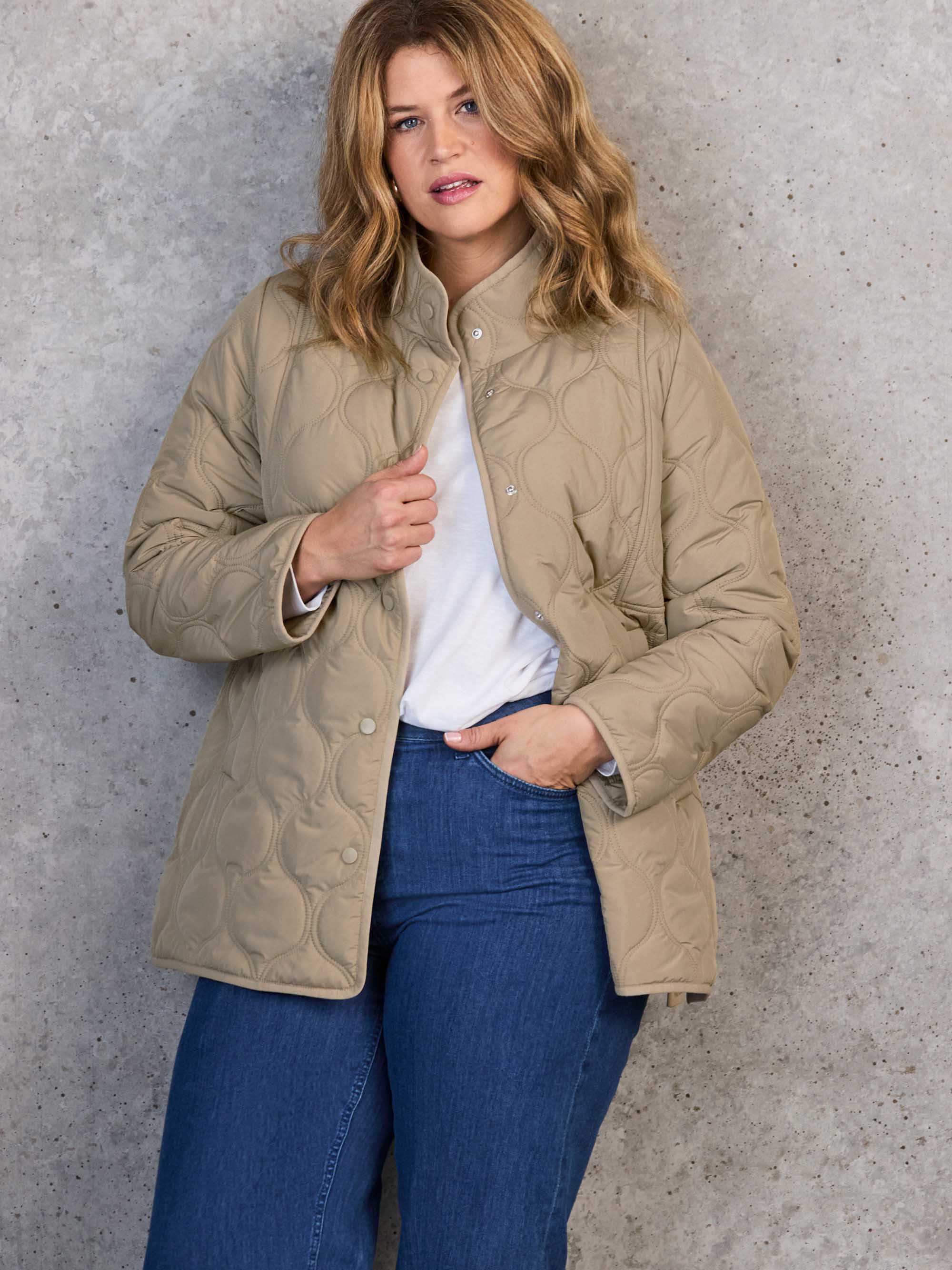 Khaki Quilted Jacket