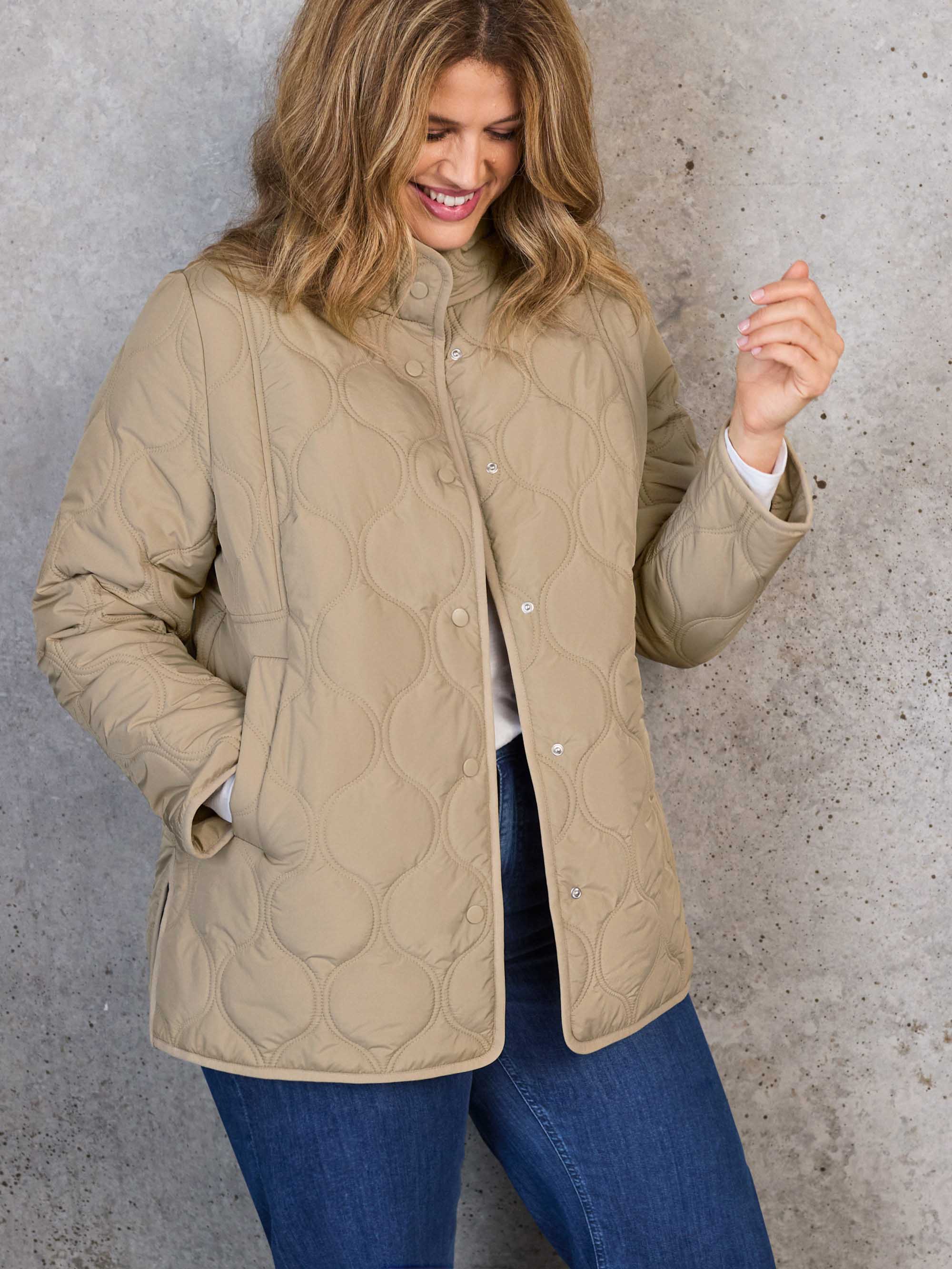 Khaki Quilted Jacket
