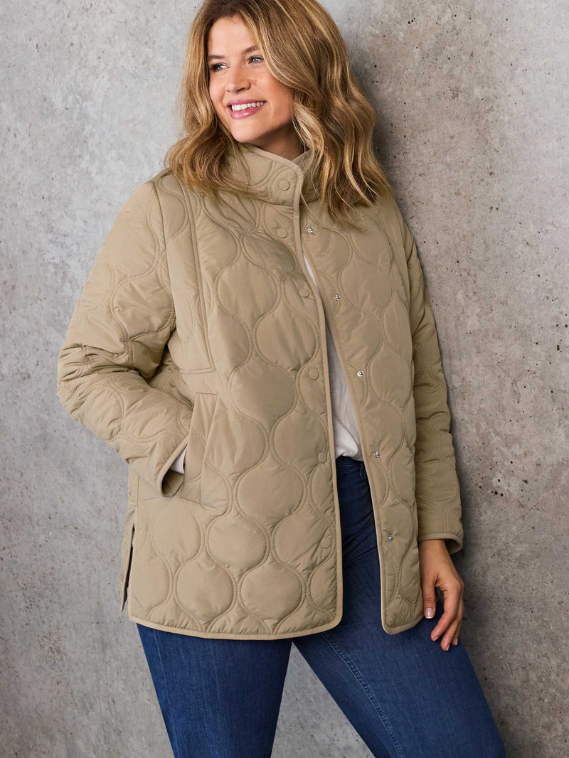 Stone Quilted Jacket