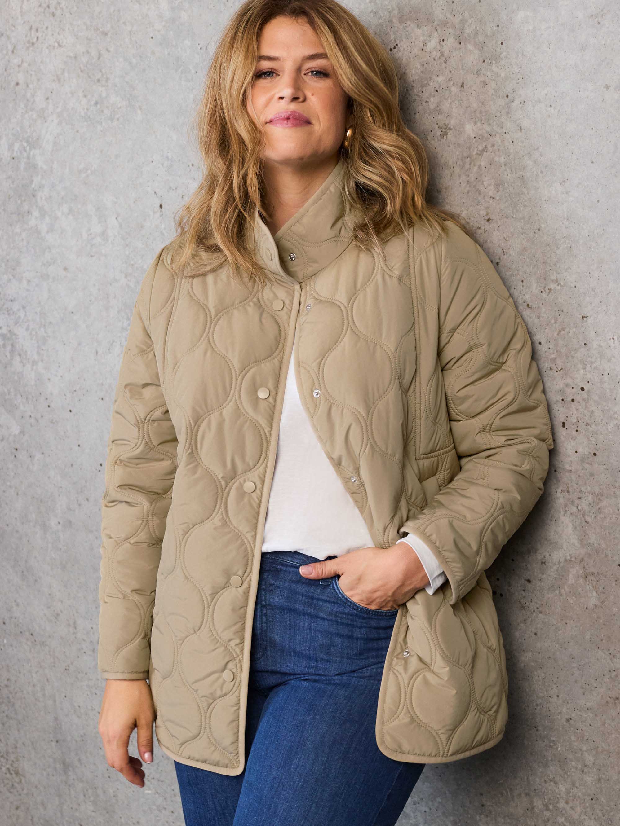 Khaki Quilted Jacket