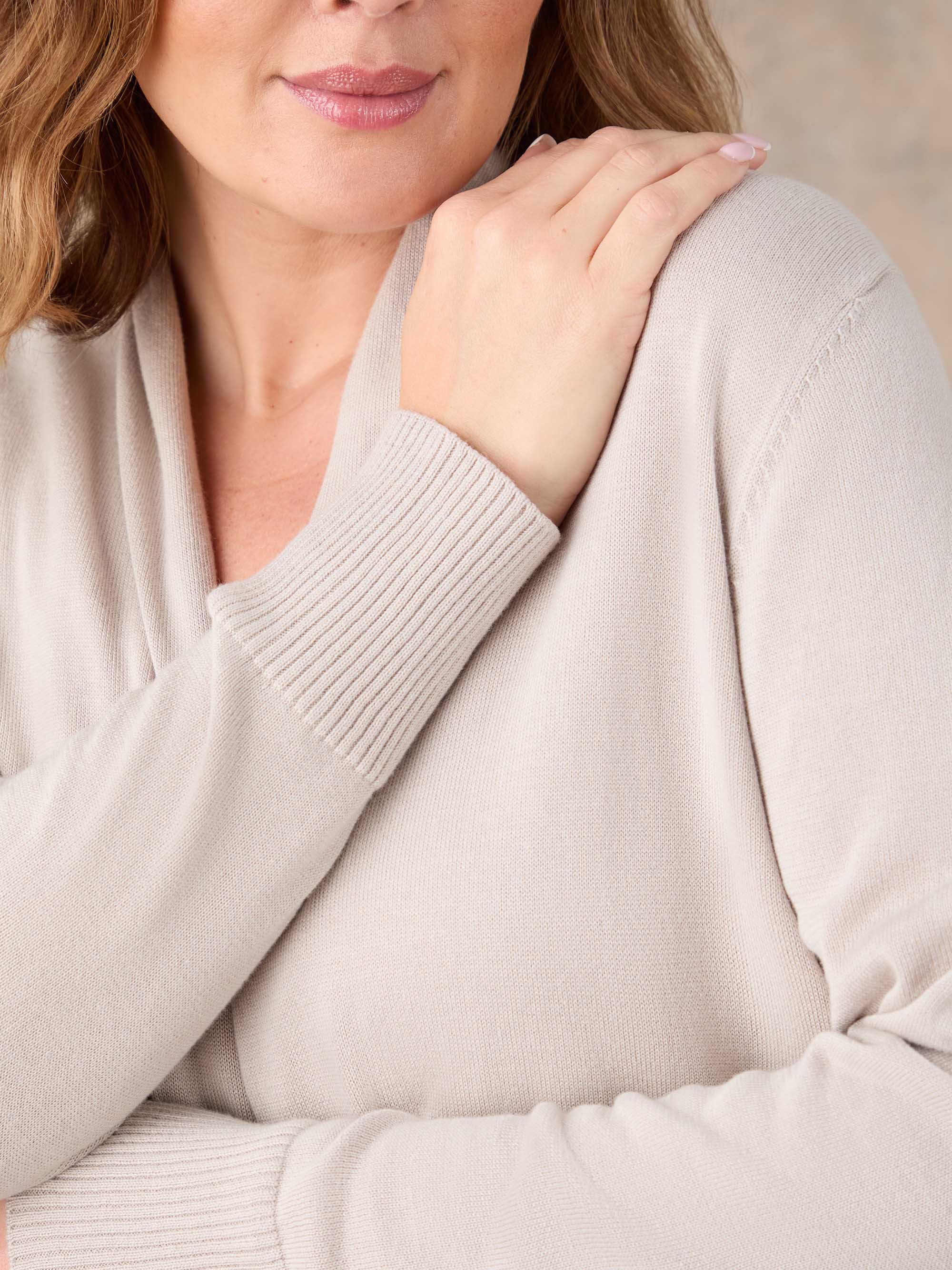 Oatmeal Longline Knitted Cardigan