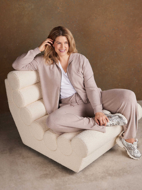 Oatmeal Supersoft Zip Hoodie