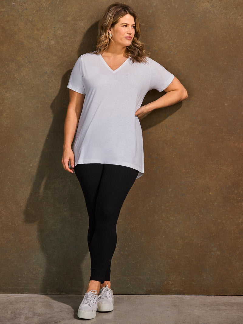 Tall Black Jersey Leggings