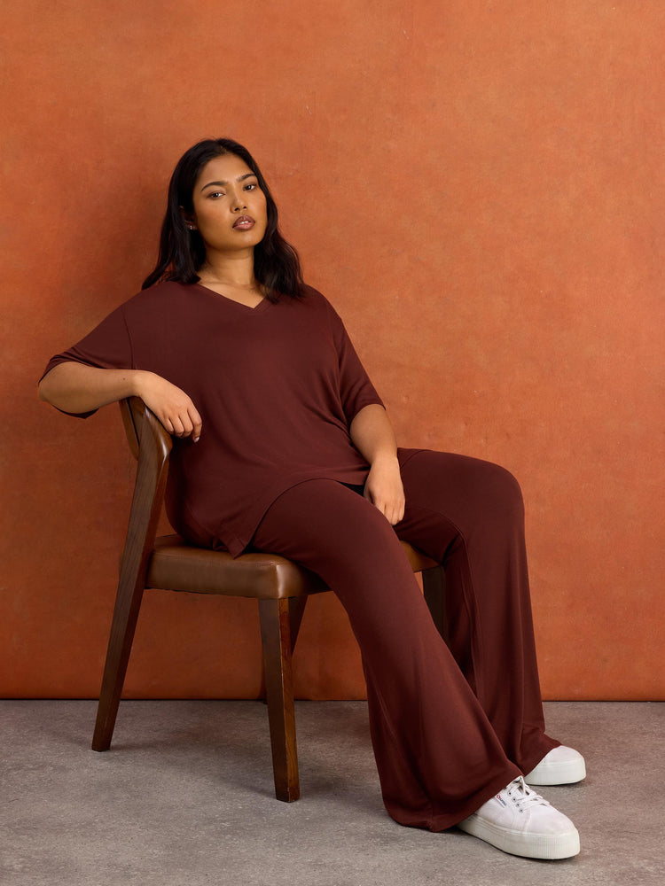 Brown Supersoft Drawstring Trouser