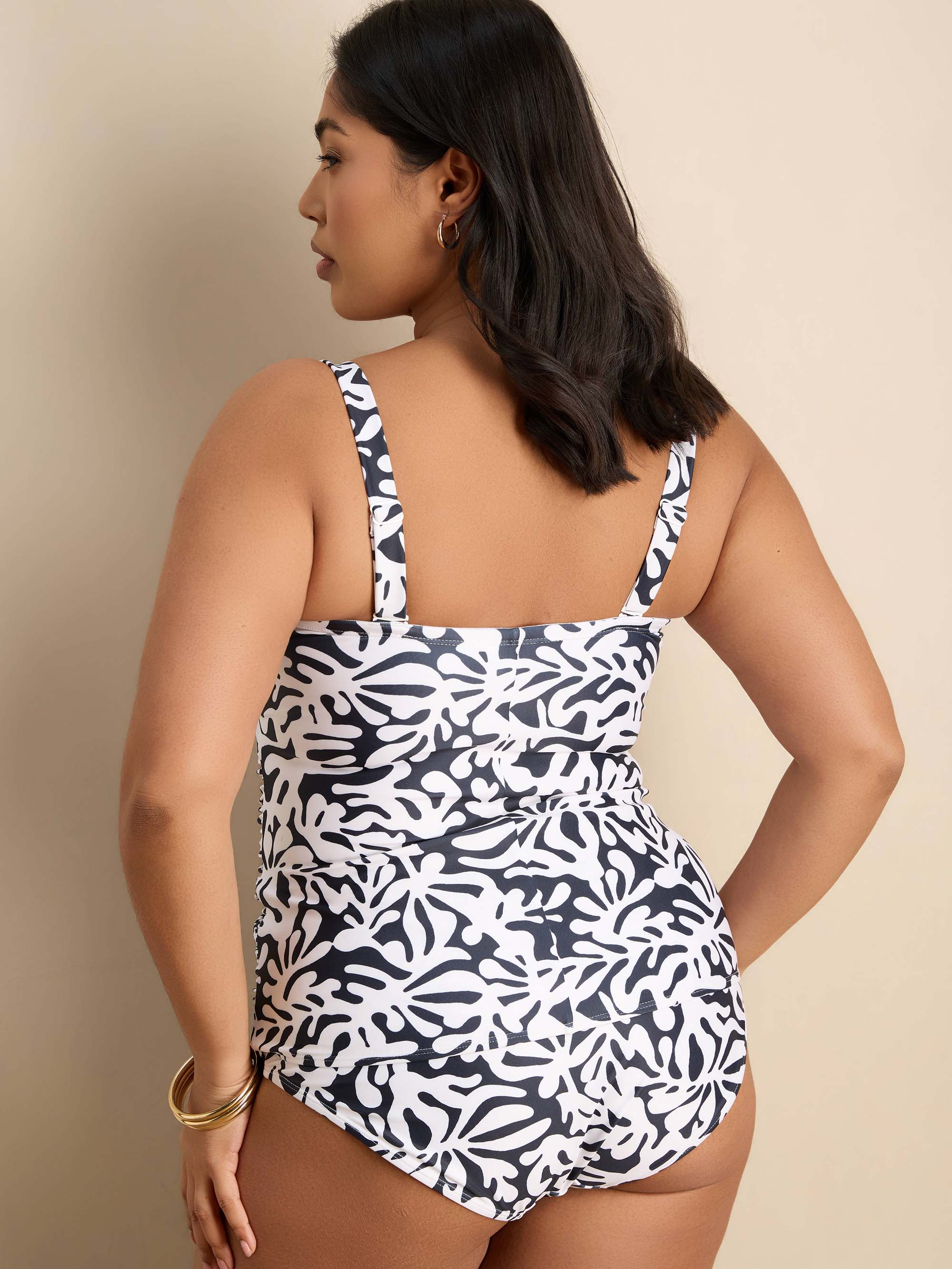 Mono Print Tankini Bottoms