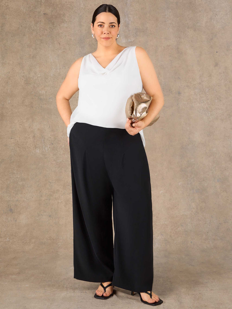 Ivory Cowl Neck Vest