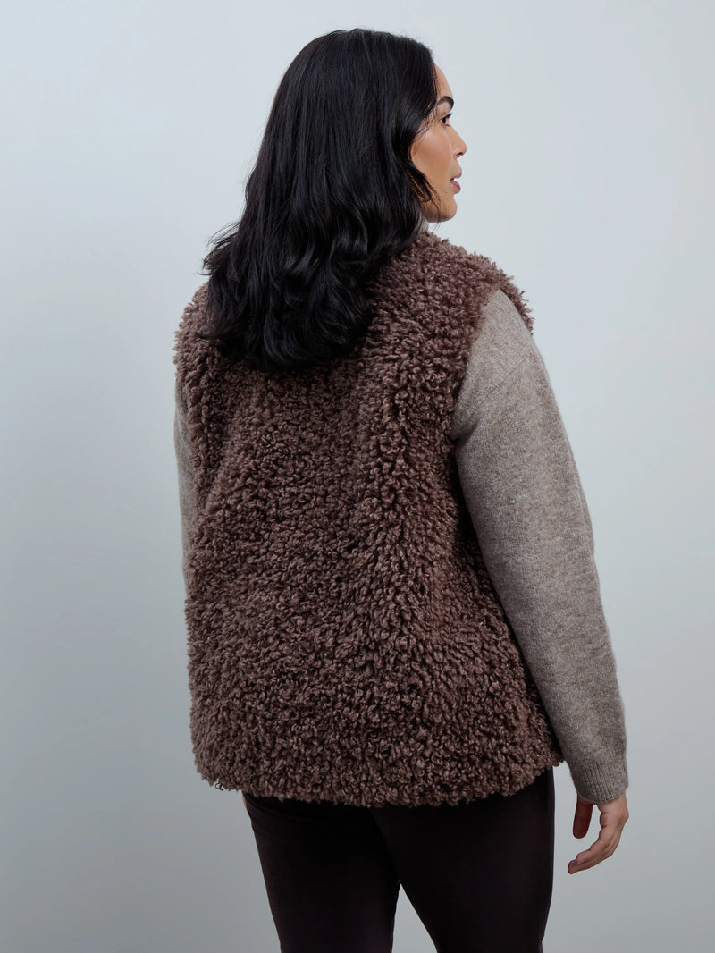 Mink Faux-Fur Gilet