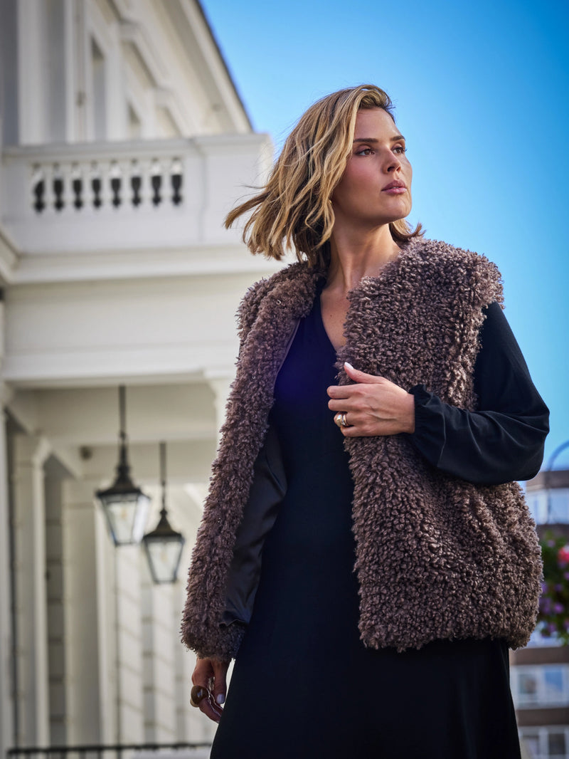 Mink Faux-Fur Gilet