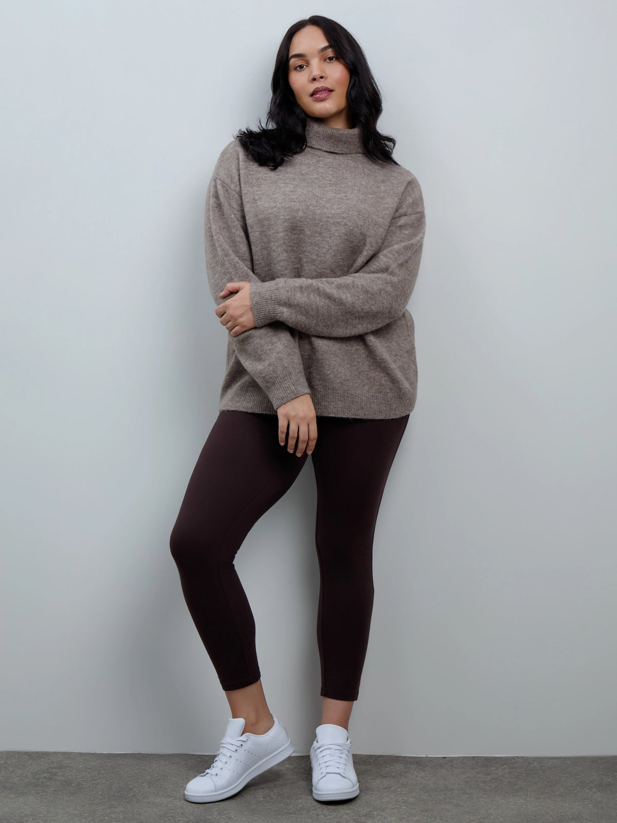 Brown Jersey Leggings