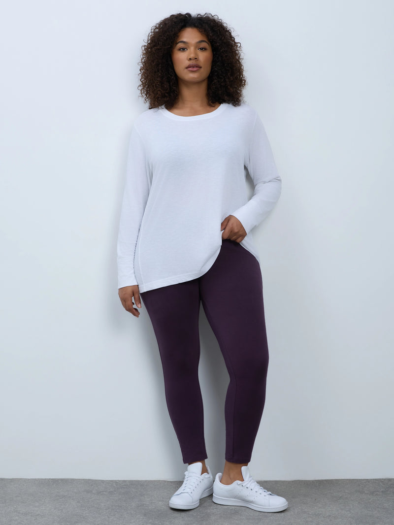 Plum Jersey Leggings